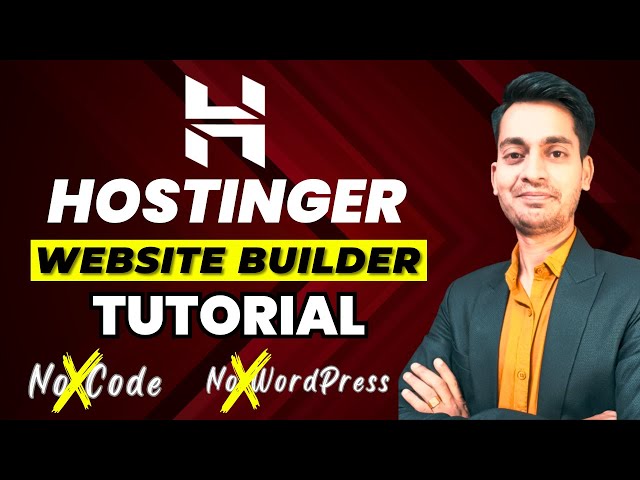 Hostinger Website Builder Tutorial 2024 (Create a Professional Website Step-by-Step) Hindi