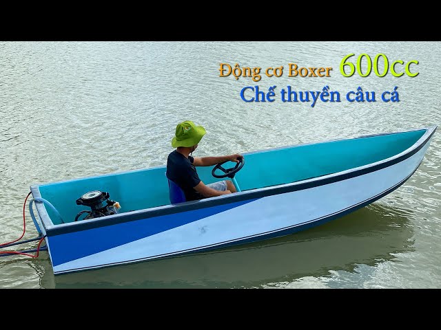 Making a super-speed fishing boat from an old boat with a 600cc engine