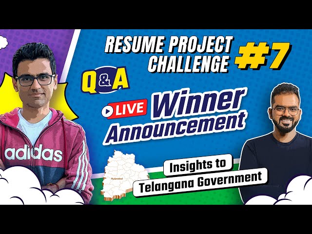 Live Winners & Top 20 Submissions Announcement | Telangana Government Insights | RPC#7 | Q & A