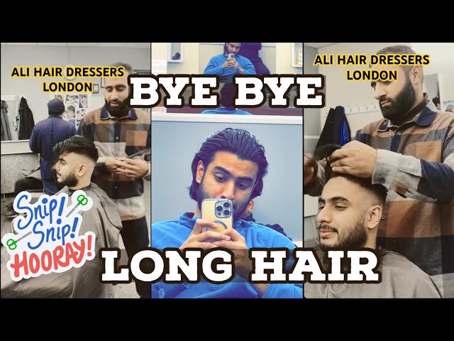 LONG HAIR TO SKIN FADE TRANSFORMATION! | Ali Hair Dresses Barking London | BYE BYE Long Hair