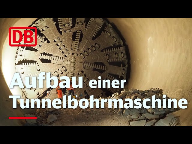 Zeitrafferfilm |  Aufbau der Tunnelvortriebsmaschine - Aichelberg: Boßlertunnel (2014)