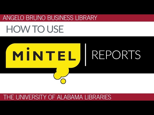 How to use Mintel Reports