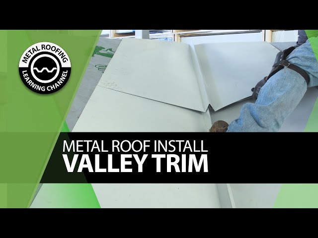 How To Install Open Valley Trim On Metal Roof. EASY Step By Step Video: Exposed Fastener Panels
