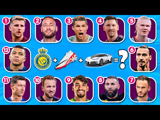 Guess the Player by Their BOOTS, CAR and CLUB | Ronaldo, Messi, Neymar, Haaland | Tiny Football