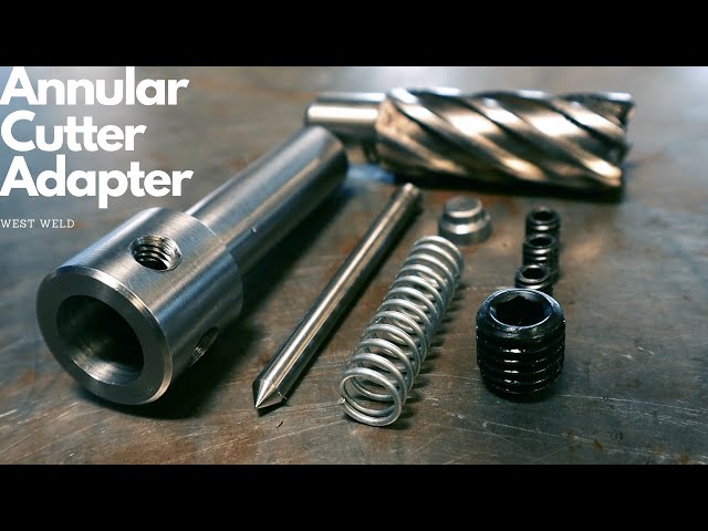 Spring loaded annular cutter adapter for the milling machine
