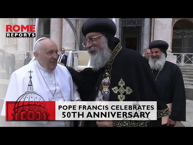 #PopeFrancis celebrates 50th anniversary of historic meeting with Coptic Orthodox Pope | Audience