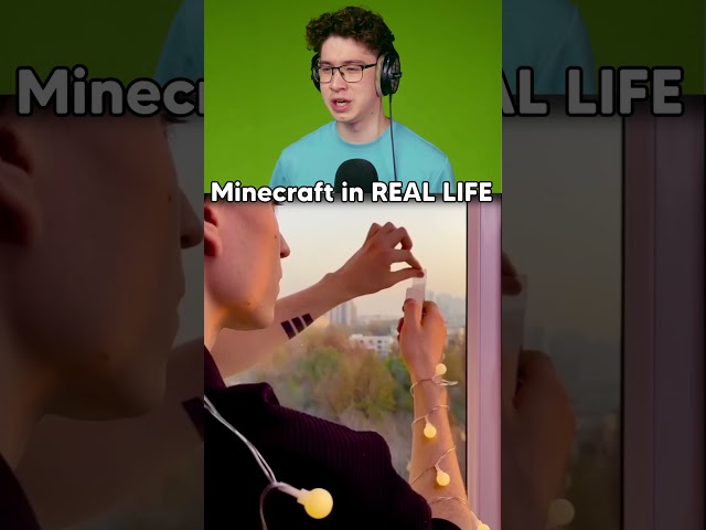 Minecraft Windows in REAL LIFE?😱 #reaction