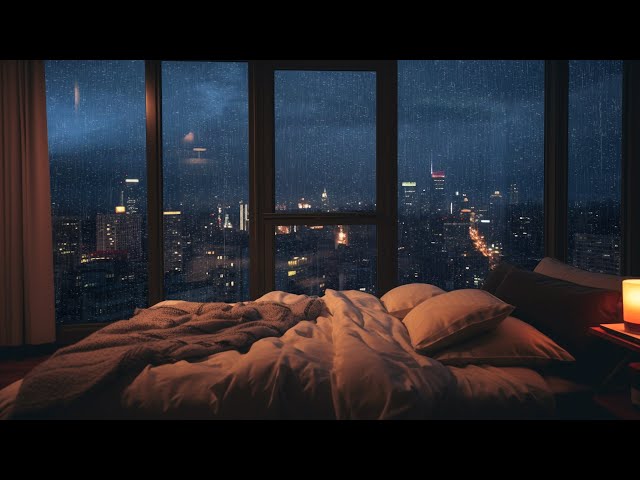 Rain Sounds on Window - The Perfect Background for Relaxation and Stress Relief in 5 Minutes | Sleep