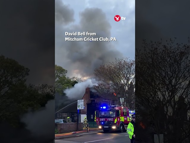 Historic south London pub severely damaged in huge fire #shorts #news #uk #london