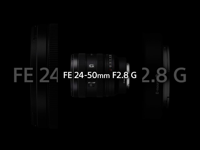 Introducing the newest addition to Sony’s “G Lens” – the FE 24-50mm F2.8!