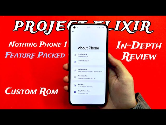 Project Elixir v3 custom rom review | Nothing Phone 1 | Full in-depth review
