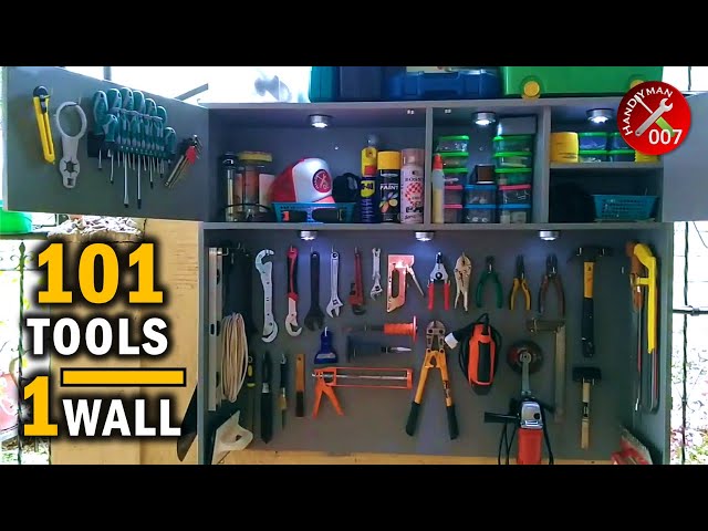 Epic DIY Tool Wall & Cabinet: Organize & Store Over 100 Tools!
