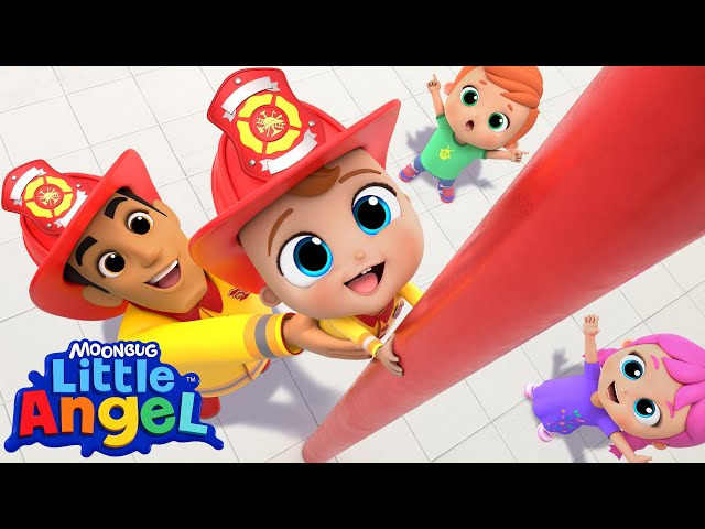 Safety at the Fire Station | @LittleAngel Kids Songs & Nursery Rhymes