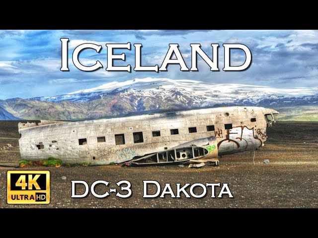 Plane Wreck on an Iceland Beach • Douglas DC-3 Dakota 4K UHD