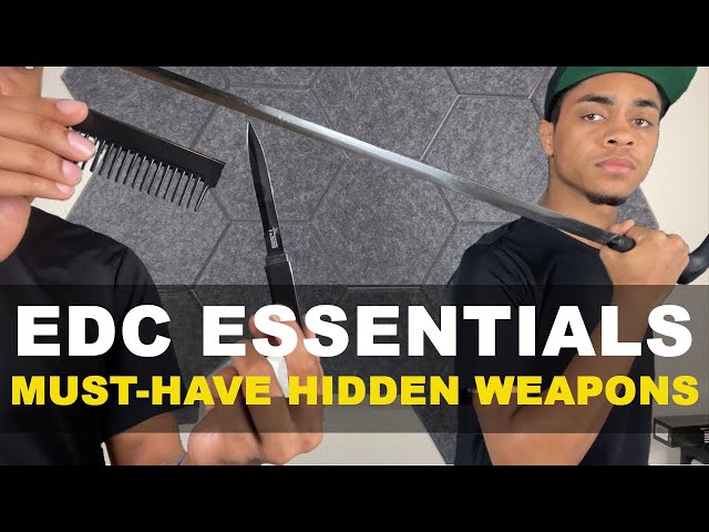 Hidden Weapons for Everyday Carry! 📦 Concealed Knives, Swords and Spikes for EDC.