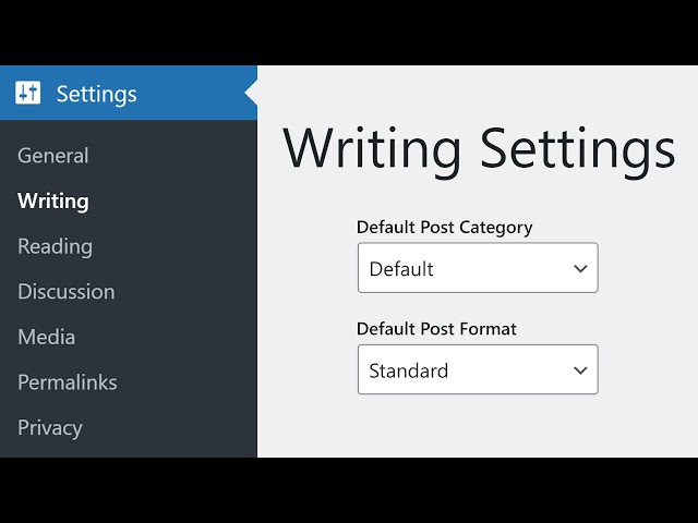 How to Configure Your WordPress Writing Settings
