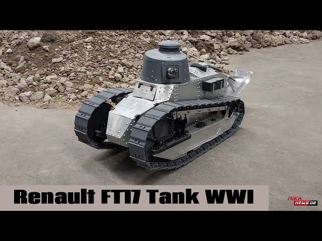 Renault FT17 Tank with Berliet-Turm WWI - rolling fortress RC Panzer