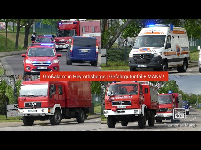 Großalarm in Heyrothsberge| Gefahgutunfall+MANV! Neuer N-KTW,Dekon-p,Gw-San,ELW2 und vieles mehr!🚨