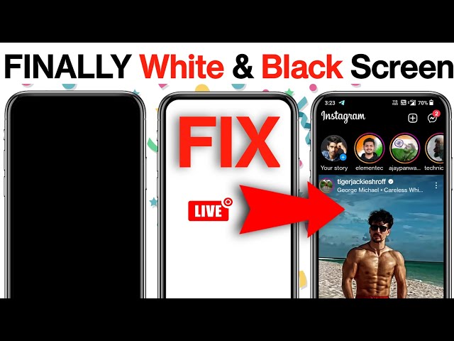 How To Fix Instagram White screen problem | instagram not opening White screen & Black screen -FINAL