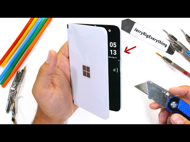 Microsoft Duo Durability Test! - How Thin is too Thin?!