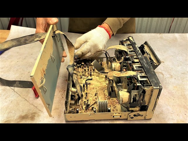 Restoration Stereo SONY 1898 - P710WR Cassette Player // Restore And Upgrade Old Pioneer Stereo Unit