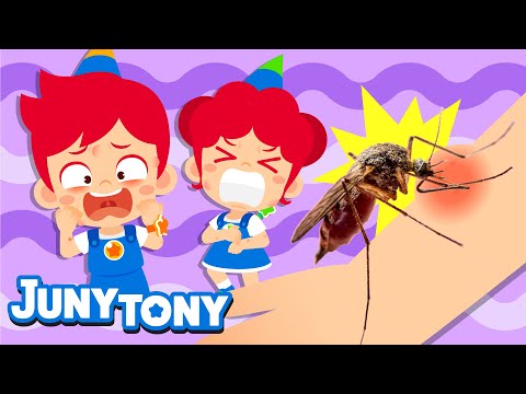 🦟Buzz, buzz! The Secrets of Mosquitoes | Why Do Mosquitoes Bite People? | Insect Songs | JunyTony