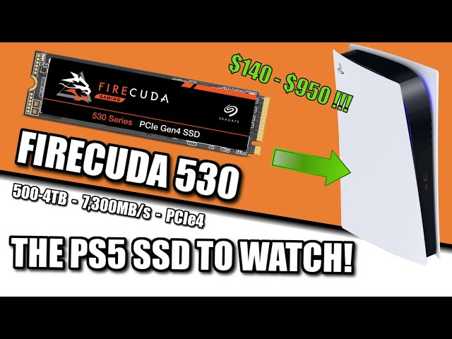 New PS5 Potential Compatible SSD - The Seagate Firecuda 530 7,300MB/s Drive!