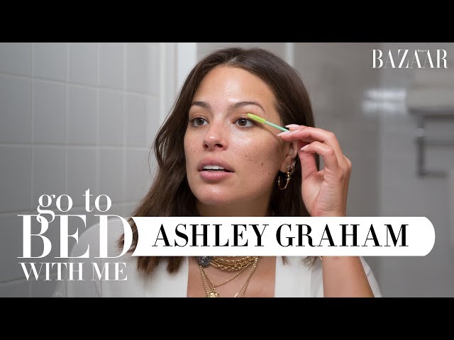 Ashley Graham's Nighttime Skincare Routine | Go To Bed With Me | Harper's BAZAAR