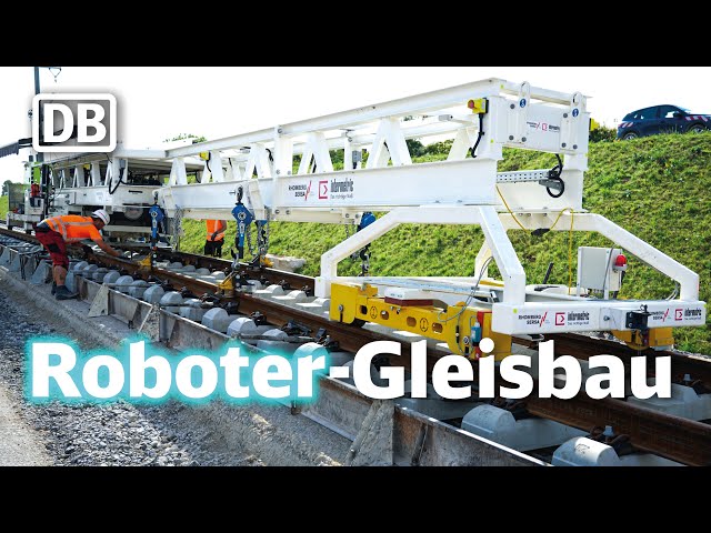 Roboter im Gleisbau bei Stuttgart 21