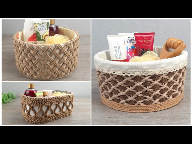 Incredibly beautiful DIY baskets made from ordinary cord