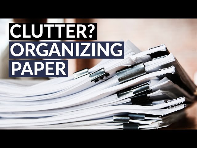 Clutter? Organizing Paper at Home: Allyson Lewis interviews Barbara Hemphill