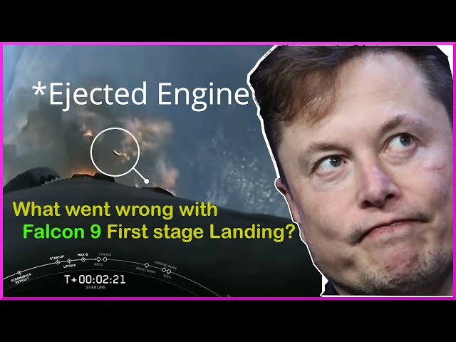 SpaceX FALCON 9 LANDING FAILURE EXPLAINED | WHAT WENT WRONG WITH FALCON 9 STARLINK BOOSTER LANDING?
