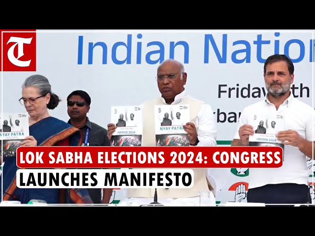 LIVE: Congress party Manifesto launch for 2024 Lok Sabha elections | Haath Badlega Halaat