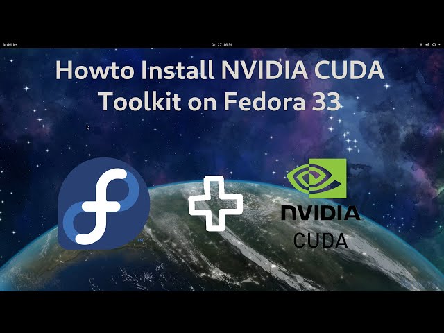 Install NVIDIA CUDA Toolkit 11.3 on Fedora 34/33