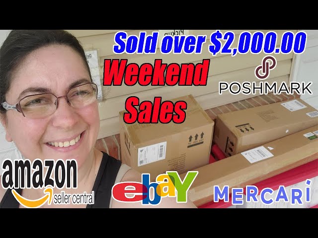 Weekend Sales - Online Reselling- I made over $2000.00 Dollars - On ALL my platforms this time.