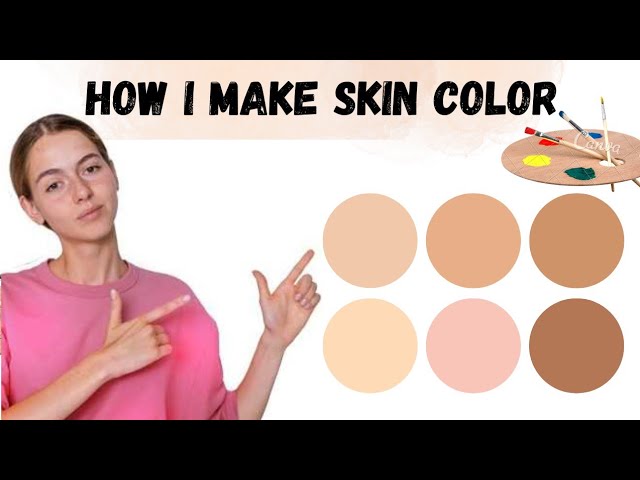 How to make skin tone colors with Acrylic colors | Skin Color Mixing/ How to make Skin Color