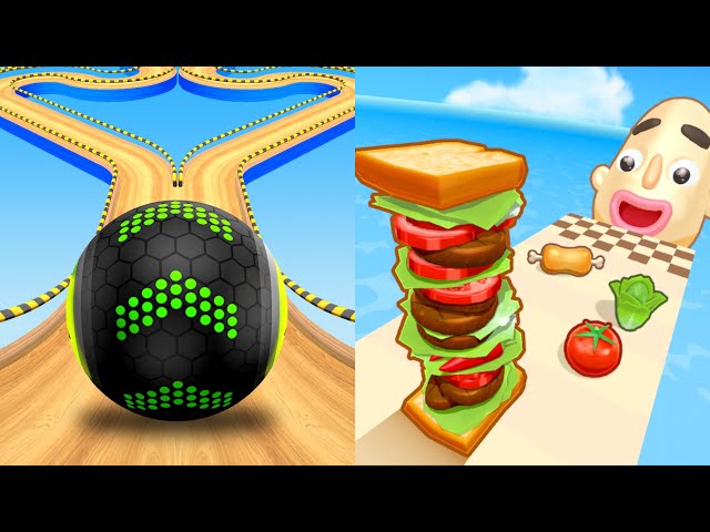Going Balls | Challenge, Hard Mode, Funny Race, Banana Frenzy Vs Sandwich Runner Speedrun Gameplay