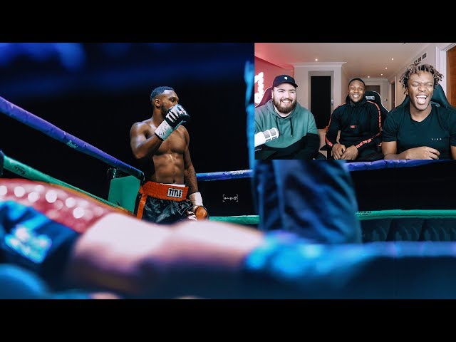 Reacting To My First Pro Fight W/ KSI & Randolph