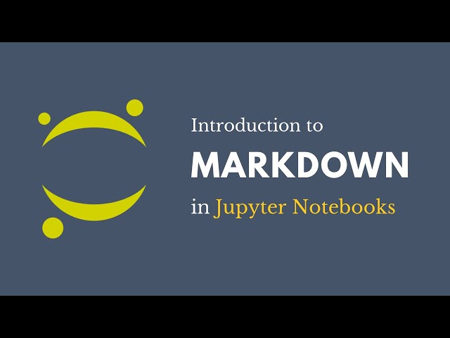 Introduction to Markdown (Jupyter Notebooks)