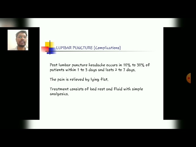 CSF - Lumbar Puncture Part-13-By Dr. Robin Chopra (PT)/ Dept. of Physiotherapy/ RPIIT Academics