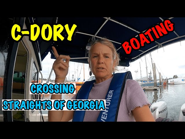 C-DORY BOATING CROSSING THE STRAIGHTS OF GEORGIA