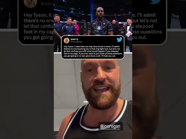 Tyson Fury responds regarding Jon Jones 👀 (via tysonfury/IG)
