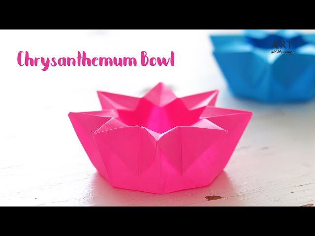 Chrysanthemum Bowl | Origami Bowl | Craft Ideas