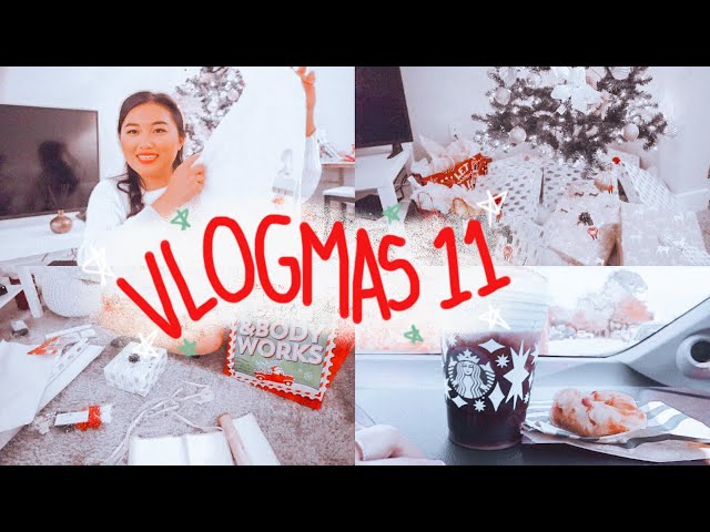 VLOGMAS DAY 11: wrapping christmas presents, Forever 21 haul, target run/haul, getting Starbucks