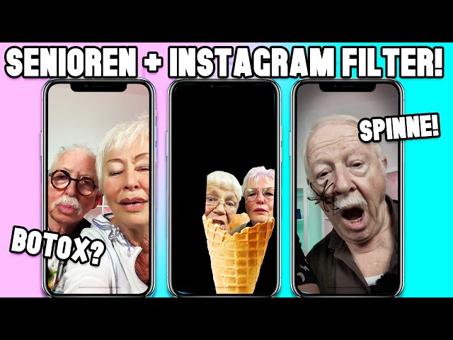 Senioren testen Instagram Filter