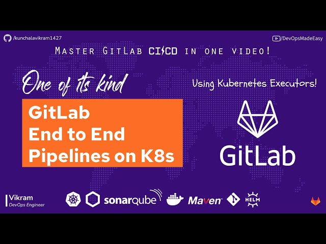 GitLab End to End Pipelines on Kubernetes with Maven, Nexus, SonarQube, Kaniko & Helm