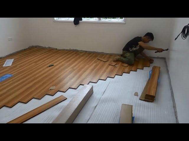 Excellent Building Bedroom Floor With Wood & How To Install Wooden Floors Step By Step
