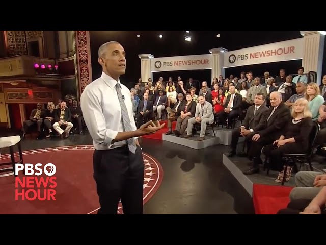 Why restrict 'good' gun owners, resident asks President Obama at town hall