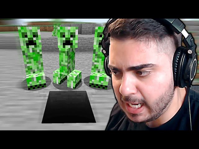If I see a Creeper, I dig Straight Down! (Minecraft Expert)