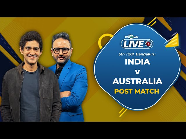 Cricbuzz Live: #India beat #Australia by 6 runs to win the T20I series; #MukeshKumar picks 3